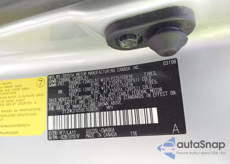 2009 Lexus Rx 350 из США, поврежденный, VIN 2T2HK31U59C103834